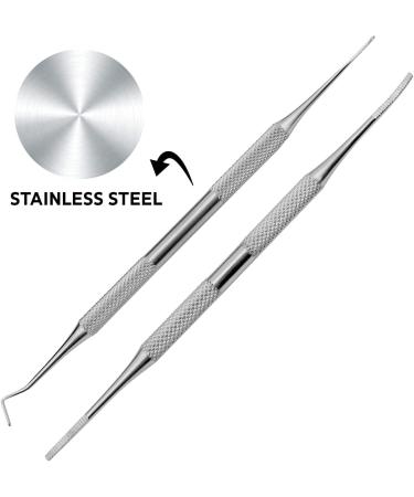 Haryali London Ingrown Toenail Treatment Kit - Double Ended Ingrown Toenail Lifter and File Set - Easy Anti-Septic Application - Ingrown Toenail Lifter - for painful toes - Buy Online on GoSupps.com