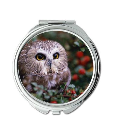 YENDOSTEEN Mirror Travel Mirror owl city tour owl wallpaper pocket mirror portable mirror