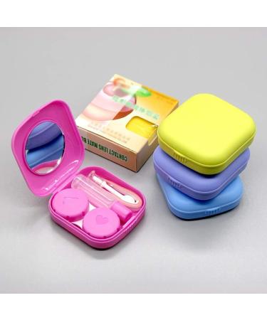 JIHUOO 2 Sets Pink Travel Contact Lens Case - Stylish Storage Container for Contact Lenses - International Shipping Available - Buy Online on GoSupps.com