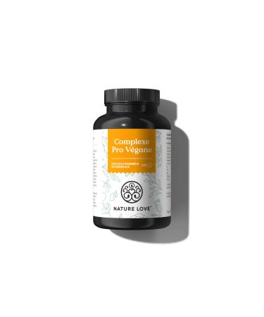 Pro Vegan Complex - 120 Capsules - Vitamins and Minerals for Vegans and Vegetarians - With Vitamins A, B2, B12, D3, K2, C, Iron, Zinc, Iodine, Selenium and Calcium - Vegan and Laboratory Controlled