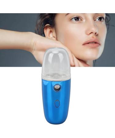 Portable Face Nano Mist Sprayer Portable Face Cool Nano Mist Sprayer with 30ML Large Capacity Water Tank for Face Hydrating (Blue) - Buy Online on GoSupps.com