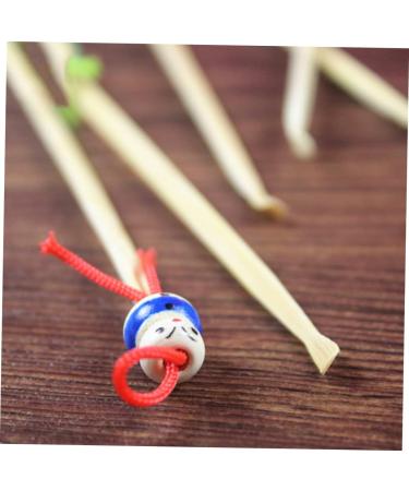 12pcs Wooden Ear Pick Tools - Ear Wax Spoon & Earwax Removal Cleaner Set - Buy Online on GoSupps.com
