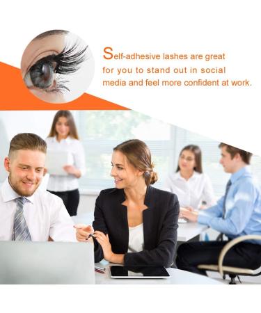 Self Adhesive Fake Eyelashes Natural Look 3D False Eyelashes No Glue Easy False Lashes Thick Eyelashes With Glue Set Resuable Lashes Extension - Buy Online on GoSupps.com