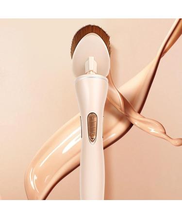 Electric Makeup Brush - Rotating Electric Blush Brush Vibrating Makeup Brush | Makeup Blending Electric Brush Portable 360 Degrees Foundation Makeup Brush for Liquid Cream Powder Women Wife Electric foundation brush (battery type) - Buy Online on GoSupps.com