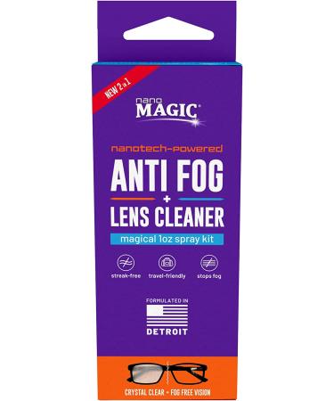Nano Magic Anti-fog & Lens Cleaner Spray Kit - Ultimate Clear Vision Solution for Lenses, Glasses & Goggles - 2-in-1 Anti Fog Spray (1 oz) with Microfiber Cloth & Travel Pouch - Buy Online on GoSupps.com