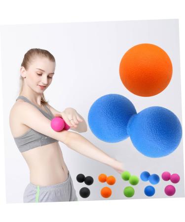 Healeeved Yoga Ball & Double Lacrosse Ball | Akupressure Trigger Point Roller | Peanut Foot Massager for Full Body Self-Massage - Black - Buy Online on GoSupps.com