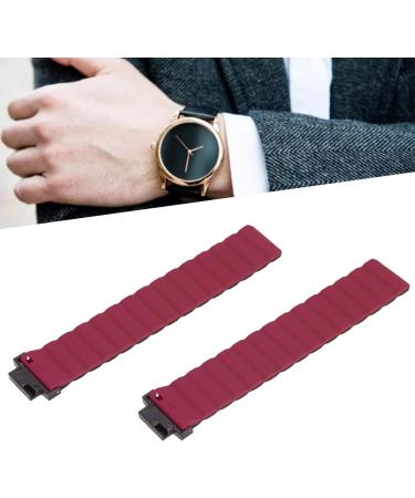 Lantro JS Soft Breathable Silicone Adjustable Magnet Bracelet for Verge/Verge Lite - Black/Orange (Black and Red) | International Shipping - Buy Online on GoSupps.com