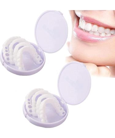 Buy Flipped Warm Teeth - 2 Pairs of Cosmetic Temporary Braces Provisional Dentures & Artificial Veneers for a Perfect Smile - Buy Online on GoSupps.com