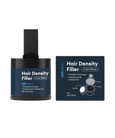 Poudre de instantan e comblement de cheveux pais couverture du cuir chevelu 4 g avec formule imperm able correcteur de cheveux gris avec finition naturelle solution paississante pour homm Black
