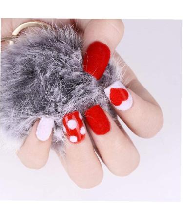 10ml Nail Powders Fuzzy Flocking Colorful Dust Manicure Nail Art Tips Nail Glitter Powder for Christmas Decoration Pink - Buy Online on GoSupps.com