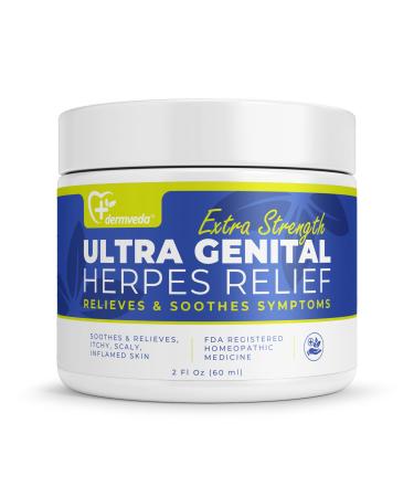 Ultra Genital Herpes Relief Cream Soothing Symptom Relief Itchy and Inflamed Skin Fast-Acting Genital Herpes Outbreak Relief