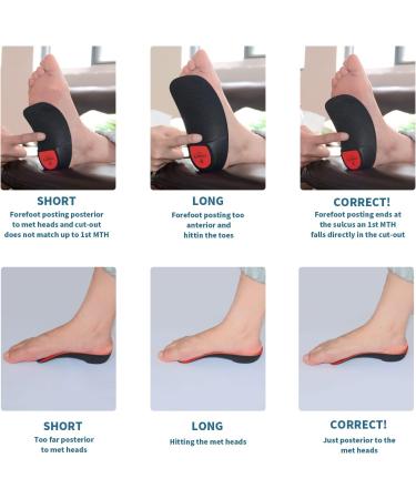 Plantar Fasciitis Arch Support Insoles- Deep Heel Cup, 3/4 Firm Orthotic Inserts for Plantar Fasciitis, Heel Spur, Flat Feet - Men9-11/Women10-12 - Buy Online on GoSupps.com