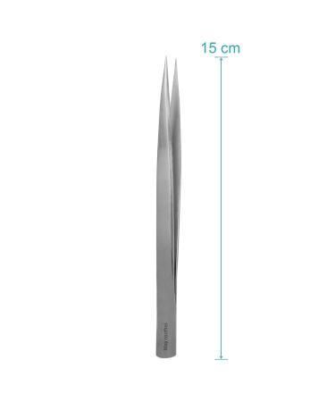 Buy Stainless Steel 15cm Technical Tweezers - Acid-Resistant Non-Magnetic Smooth Grip for Precision - Buy Online on GoSupps.com