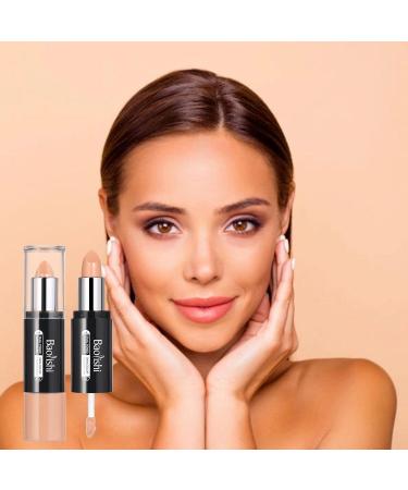 Cream Contours Stick 2-in-1 Stick for Concealer & Contouring | Long Lasting & Waterproof Contours Sticks Kit for Light Skin Face Makeup 1# - Buy Online on GoSupps.com