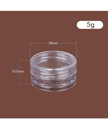 GEESUI Transparent Empty Jars - 50 Pack 5ml Mini Cream Containers with Screw Cap for Cosmetics Lip Balm Lotion & Mini Candles - Ideal for Travel & Samples - Buy Online on GoSupps.com