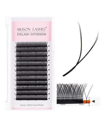 Yy eyelash extension D CURL 0.07 8mm mixed tray y form webart prefabricated compartments of individual eyelash extensions (0.07d 8mm) 0.07d 8mm