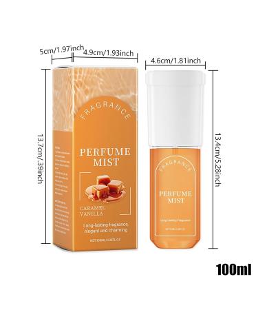 Caramel Fragrance - 100ml Body Mist | Body Mist For Women | Long Lasting Womens Spray | Fragrance Spray Scent Long Lasting Body Spray | Fragrance Spray Scent | Body Spray For Women Men Unisex - Buy Online on GoSupps.com