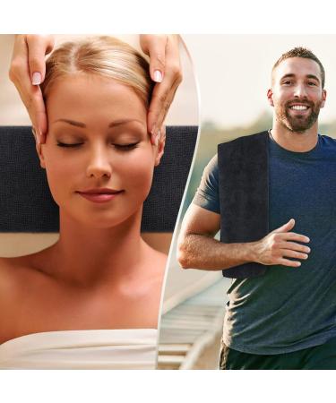 Orighty Black Salon Towel Pack of 12 - Super Soft Microfiber Hair Salon Towels - 16 x 27 Inches - Absorbent Towels for Salon, Gym, Spa, and Home - Buy Online on GoSupps.com