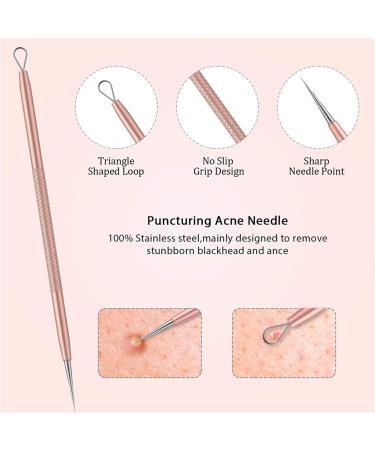 Acne Needle 5Pcs Acne Needle Pimple Tweezers Extractor Blackhead Remover Comedone Extractor Tool Blackheads Treatment (Color : 5pcs Gold) - Buy Online on GoSupps.com