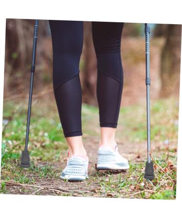 Clispeed 4-Piece Slip-Proof Crutches Pipe Tips - 1 Inch Safety Accessories for Rollators & Walking Sticks - Thickened Rubber Covers - Black (5x4cm) - Buy Online on GoSupps.com