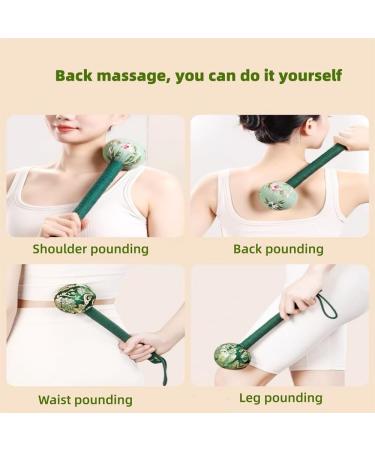 12.2-Inch Handmade Mugwort Massage Hammer Set - Relieve Tiredness & Activate Meridians | Acupuncture Point Knocking (3 Pieces) - Buy Online on GoSupps.com