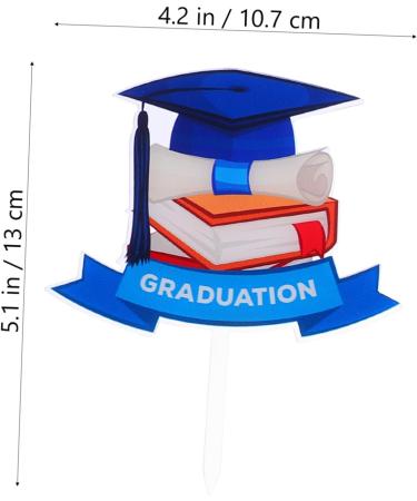CHILDWEET 7pcs Graduation Season Card Paper Cups Decor Congrats Food Toothpick 2022 Dessert Picks Graduation Cupcake Topper Party Supplies Cake Picks Cake Insert Topper Acrylic Cake Supplies - Buy Online on GoSupps.com