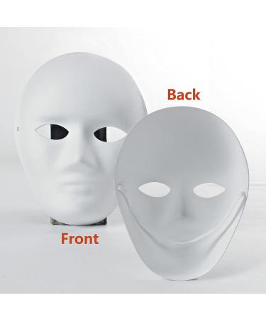 OVISEEN 10 Pack DIY Paper Mache Masks for Mardi Gras & Halloween Parties - White Masquerade Masks (9.45 x 7.28 Inches) - Buy Online on GoSupps.com