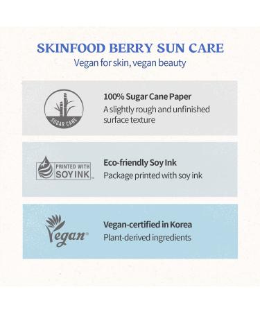 SKINFOOD Berry Moisturizing Sunscreen SPF 50+ PA++++ 1.69fl.oz - Chemical Deep Moisturizing UV Protector with Watery Weightless Texture - Buy Online on GoSupps.com