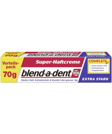 Blend-a-dent Super Adhesive Cream Extra Strong 70g Pack of 6 (6 x 70 g)