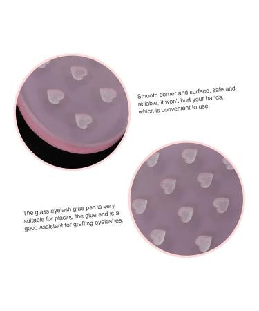 FRCOLOR Eyelash Adhesive Station - 3pcs Lash Glue Holder & Storage Pallet for Extensions - Pink Heart Tray - Buy Online on GoSupps.com