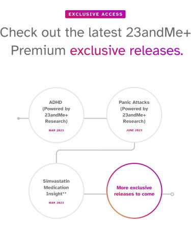23andMe+ Premium Membership Bundle - DNA Kit with Personal Genetic insights Including Health + Ancestry Service Plus 1-Year Access to Exclusive Reports (Before You Buy See Important Test Info Below) - Buy Online on GoSupps.com