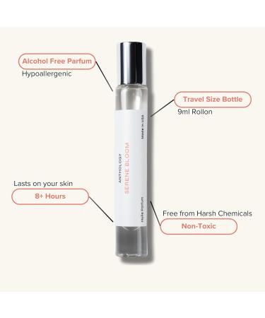 Anthology Serene Bloom Roll on Perfume Oil for Women 0.3oz 9 ML | Citrus Vanilla Pink Pepper Jasmine & Iris Notes | Alcohol Free Travel size Mini Perfume | Clean & Cruelty Free Fragrance - Buy Online on GoSupps.com