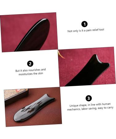 Lurrose 2ST Sha Sha Fish Shape Roll Rod - Reflex Zone Massage Spa Tool Traditional Scratching Board & Skin Care Massager - Buy Online on GoSupps.com