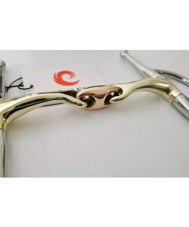 Full Cheek Curved Snaffle Bit 14MM Copper Lozenge GS & SS(UKSALES25 Horse Bits) (5.5 INCHES) - Buy Online on GoSupps.com