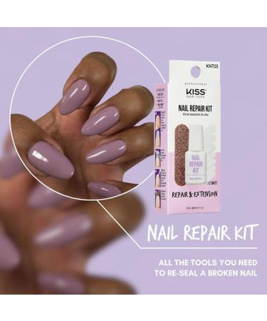 Kiss New York Nail Repair Kit - Biotin Infused Glue Nail File & Wraps for Damaged Cracked & Weak Nails - Made in Korea - Shop Internationally - Buy Online on GoSupps.com