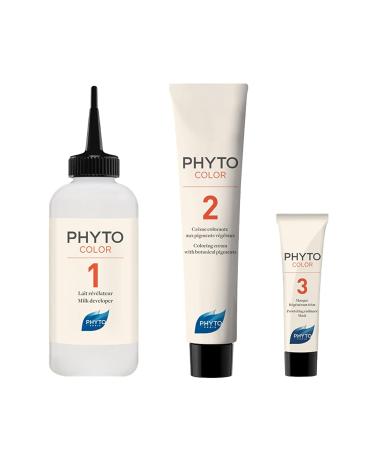PHYTO Phytocolor Permanent Hair Color - 3 Dark Brown - 100% Grey Coverage - Ammonia-free, PPD-free, Resorcin-free - 0.42 oz - Pack of 1 - Buy Online on GoSupps.com