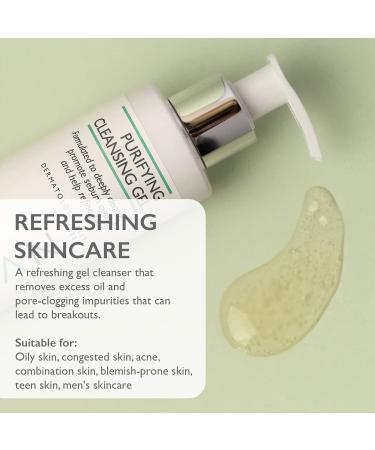 SKINICIAN Purifying Cleansing Gel - Gentle Face Wash with Witch Hazel & Green Tea - Rebalancing Facial Cleanser for Oily Combination Skin - Removes Excess Oil - Vegan & Cruelty Free (200ml) - Buy Online on GoSupps.com