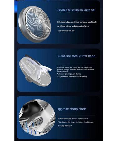 2X Portable Electric Shaver for Men - Mini Beard Shaver with LCD Power Display | Rechargeable Travel & Home Razor - Buy Online on GoSupps.com