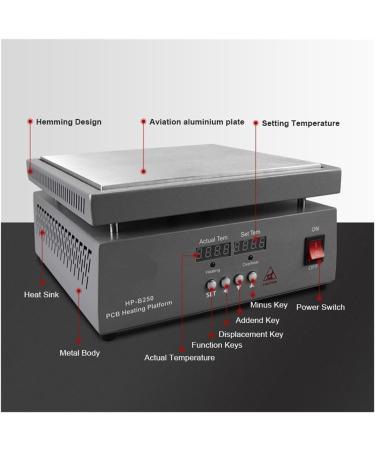 HP-B100 Heating Platform - 300W PCB Preheating Station for Cell Phone Maintenance | 100x100mm Constant Temperature Device - Buy Online on GoSupps.com