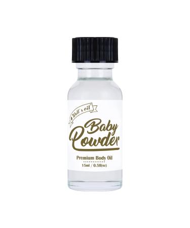 Well's Oil Perfume Oil - Baby Powder | Notes of Powdery Musk & Vanilla | Long-Lasting | Paraben-Free (0.5 Fl Oz / 15 ml)