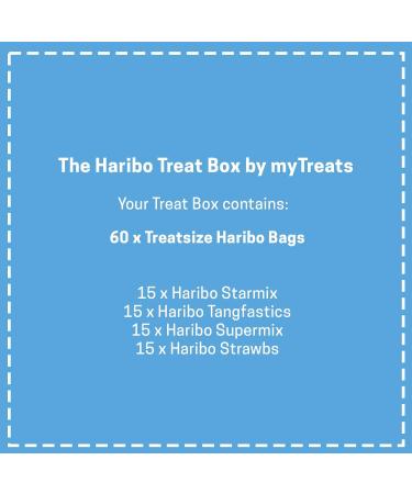 Haribo Mini Bags Sweets Hamper Gift Box - 60 Bags Supermix Starmix Tangfastics & Giant Strawbs - Adult Kids XMAS Party Gift - Buy Online on GoSupps.com