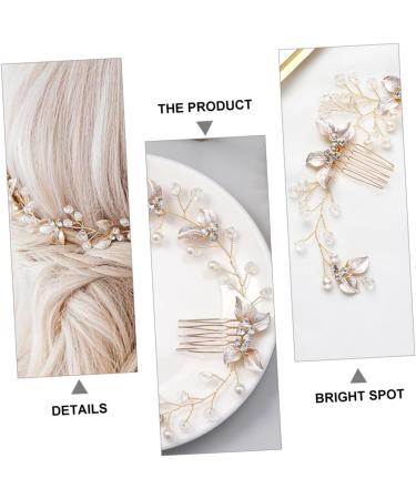 Ipetboom Bride Hair Braiding Hair Comb Hair Clip Hair Pin Tiara Pearl Hair Comb Vintage Wedding Comb Bridal Hair Combs Bridal Headdress Pearl Hair Accessories Bride Hairpin Manual - Buy Online on GoSupps.com