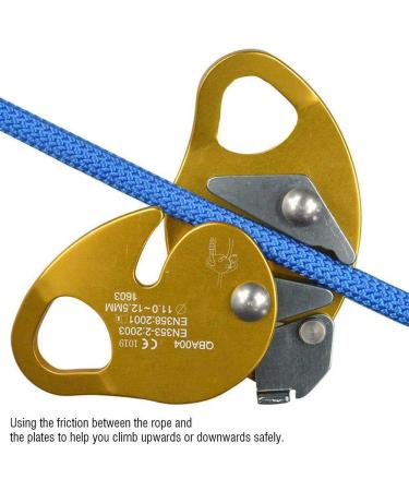 Dioche Self-Braking Climbing Rope Grab - Rescue Descender for 11-12.5mm Rope Clamp & Abseiling Gear - International Shipping - Buy Online on GoSupps.com
