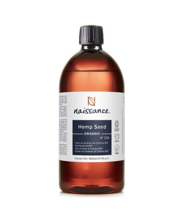 Naissance Huile de Graines de Chanvre Vierge BIO (No. 206) - 900ml - pour Visage Cheveux - Naturelle Et Press e Froid - V gan Et Non Test Sur Les Animaux 900 ml (Lot de 1)
