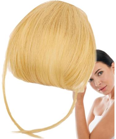 Paodduk Clip on Bangs Human Hair Clip on Air Bangs French Bangs | Natural Color Fringe Hairpieces Stylish Neat Bangs Hair Extension for Girls Women 613# - Buy Online on GoSupps.com
