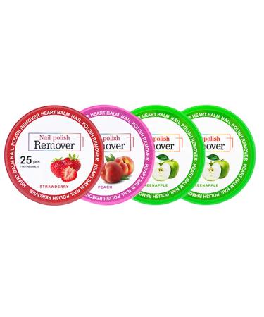 50PCS Nail Polish Remover Pads Gel Nail Wipes Nail Paint Remover Nail Varnish Remover Pads Lint Free Wipes for Nails Easy to Carry Instant Removal Nail Wipes (4PCS-A)