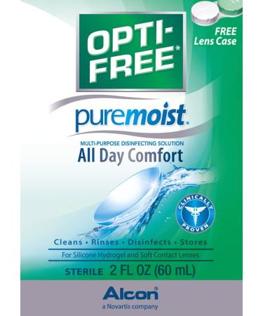 Opti-Free Puremoist Multi-Purpose Disinfecting Solution 2 Fl Oz with Lens Case | Pack of 1 - Buy Online on GoSupps.com