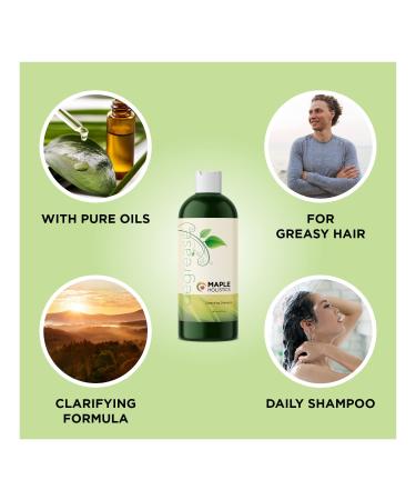 Deep Cleansing Oily Hair Shampoo with Purifying Essential Oils - Clarifying Formula for Greasy Hair and Dry Scalp - Ideal Oily Scalp Toner - Buy Online on GoSupps.com