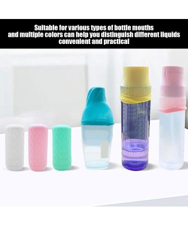 USHXVG 12 Pieces Of Silicone Leak-Proof Bottle Covers Separate Bottle Protective Covers Spill-Proof And Leak-Proof Stretchable Elastic Leak-Proof Covers Suitable For Business Trips And Travel - Buy Online on GoSupps.com