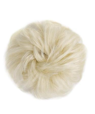 Messy Bun Hair Piece for Women Donut Hair Bun Scrunchie for Women Girls Curly Wave Synthetic Chignon Hairpiece with Rubber Band Messy Bun Hair Pieces Extensions Fake Hair Accessories for Women Girl 102